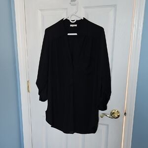 Pleione Elegant Black Women's Blouse